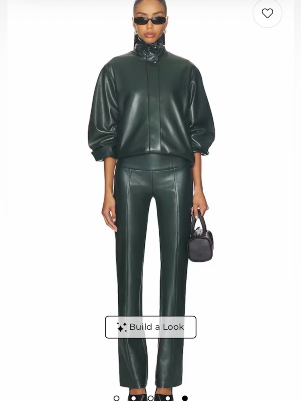 Amanda Uprichard duke bomber jacket in Moss